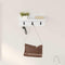 vidaXL Wall-Mounted Coat Rack White 40 x 10.5 x 18 cm Engineered wood