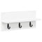 vidaXL Wall-Mounted Coat Rack White 40 x 10.5 x 18 cm Engineered wood