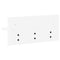 vidaXL Wall-Mounted Coat Rack White 40 x 10.5 x 18 cm Engineered wood