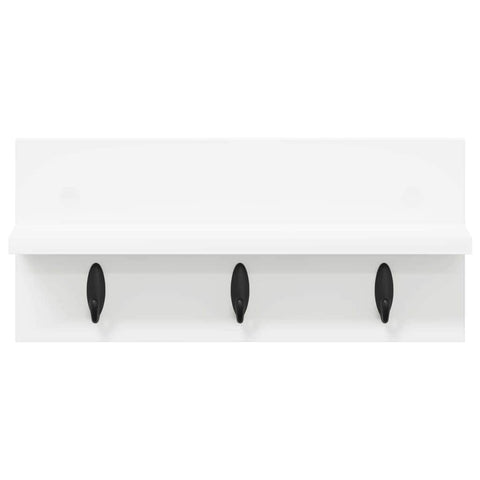 vidaXL Wall-Mounted Coat Rack White 40 x 10.5 x 18 cm Engineered wood
