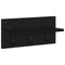 vidaXL Wall-Mounted Coat Rack with Shelf Wall-mounted Black oak 40 x 10.5 x 18 cm