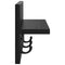 vidaXL Wall-Mounted Coat Rack with Shelf Wall-mounted Black oak 40 x 10.5 x 18 cm