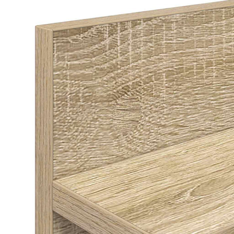 vidaXL Wall-Mounted Coat Rack with Shelf Sonoma oak 40 x 10.5 x 18 cm