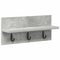 vidaXL Wall-Mounted Coat Rack Concrete grey 40 x 10.5 x 18 cm