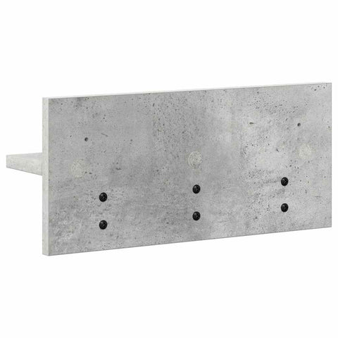 vidaXL Wall-Mounted Coat Rack Concrete grey 40 x 10.5 x 18 cm