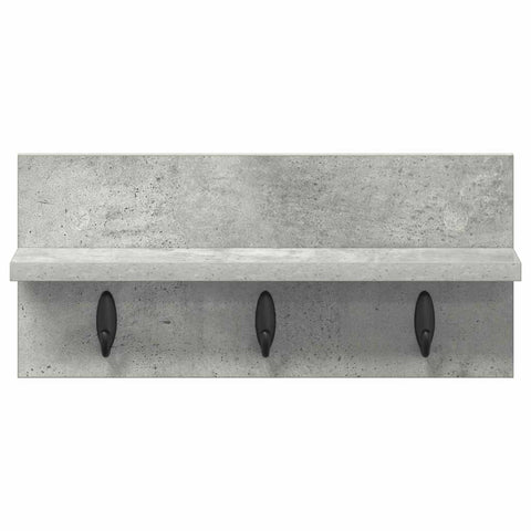 vidaXL Wall-Mounted Coat Rack Concrete grey 40 x 10.5 x 18 cm