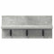vidaXL Wall-Mounted Coat Rack Concrete grey 40 x 10.5 x 18 cm