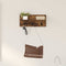 vidaXL Wall-Mounted Coat Rack with Shelf Smoked oak 40 x 10.5 x 18 cm