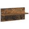 vidaXL Wall-Mounted Coat Rack with Shelf Smoked oak 40 x 10.5 x 18 cm
