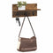 vidaXL Wall-Mounted Coat Rack with Shelf Smoked oak 40 x 10.5 x 18 cm