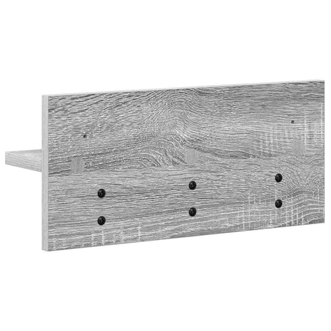 vidaXL Wall-Mounted Coat Rack with Shelf Grey sonoma 40 x 10.5 x 18 cm