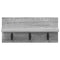 vidaXL Wall-Mounted Coat Rack with Shelf Grey sonoma 40 x 10.5 x 18 cm