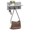 vidaXL Wall-Mounted Coat Rack with Shelf Grey sonoma 40 x 10.5 x 18 cm