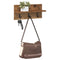 vidaXL Wall-Mounted Coat Rack with Shelf Wall-mounted Old wood 40 x 10.5 x 18 cm