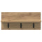 vidaXL Wall-Mounted Coat Rack with Shelf Artisan oak 40 x 10.5 x 18 cm