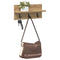 vidaXL Wall-Mounted Coat Rack with Shelf Artisan oak 40 x 10.5 x 18 cm