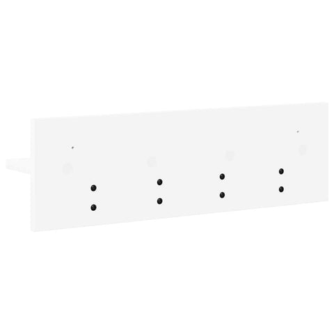 vidaXL Wall-Mounted Coat Rack White 60 x 10.5 x 18 cm Engineered wood