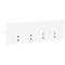 vidaXL Wall-Mounted Coat Rack White 60 x 10.5 x 18 cm Engineered wood