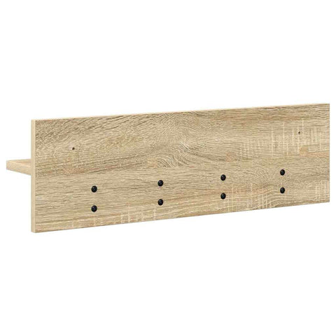 vidaXL Wall-Mounted Coat Rack with Shelf Sonoma oak 60 x 10.5 x 18 cm