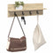 vidaXL Wall-Mounted Coat Rack with Shelf Sonoma oak 60 x 10.5 x 18 cm