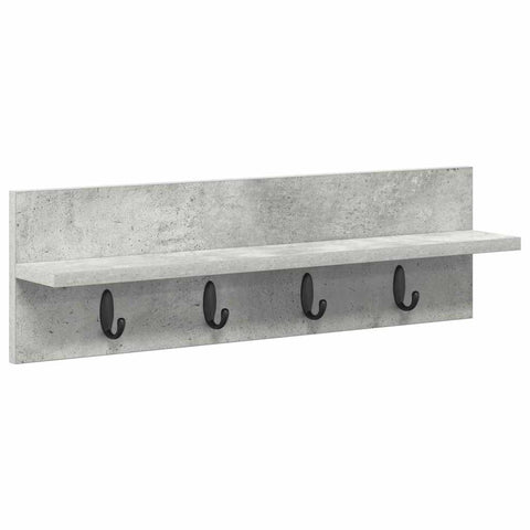vidaXL Wall-Mounted Coat Rack Concrete grey 60 x 10.5 x 18 cm