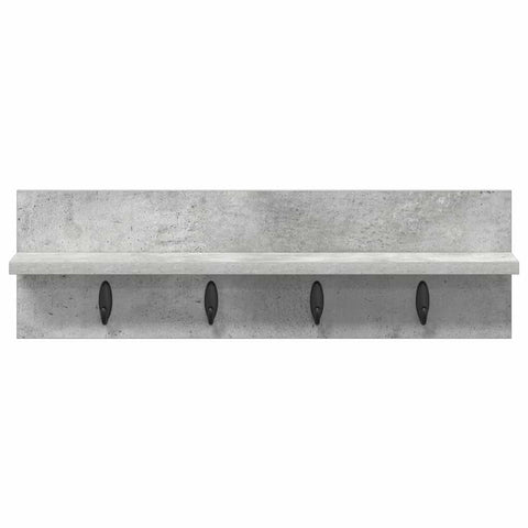 vidaXL Wall-Mounted Coat Rack Concrete grey 60 x 10.5 x 18 cm