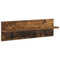 vidaXL Wall-Mounted Coat Rack with Shelf Smoked oak 60 x 10.5 x 18 cm
