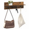 vidaXL Wall-Mounted Coat Rack with Shelf Smoked oak 60 x 10.5 x 18 cm