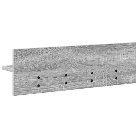 vidaXL Wall-Mounted Coat Rack with Shelf Grey sonoma 60 x 10.5 x 18 cm