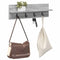 vidaXL Wall-Mounted Coat Rack with Shelf Grey sonoma 60 x 10.5 x 18 cm