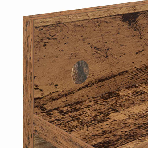 vidaXL Wall-Mounted Coat Rack with Shelf Wall-mounted Old wood 60 x 10.5 x 18 cm