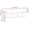 vidaXL Wall-Mounted Coat Rack with Shelf Wall-mounted Old wood 60 x 10.5 x 18 cm