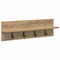 vidaXL Wall-Mounted Coat Rack with Shelf Artisan oak 60 x 10.5 x 18 cm