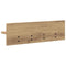 vidaXL Wall-Mounted Coat Rack with Shelf Artisan oak 60 x 10.5 x 18 cm