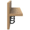 vidaXL Wall-Mounted Coat Rack with Shelf Artisan oak 60 x 10.5 x 18 cm