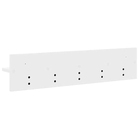 vidaXL Wall-Mounted Coat Rack White 80 x 10.5 x 18 cm Engineered wood