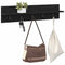 vidaXL Wall-Mounted Coat Rack with Shelf Wall-mounted Black oak 80 x 10.5 x 18 cm