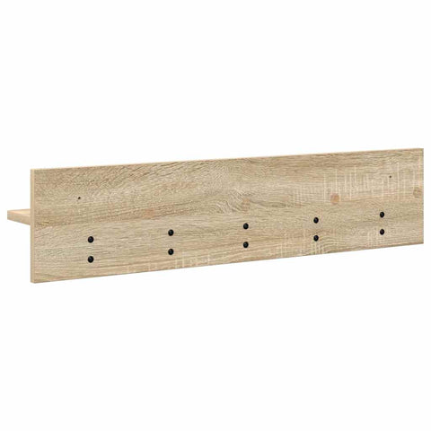 vidaXL Wall-Mounted Coat Rack with Shelf Sonoma oak 80 x 10.5 x 18 cm