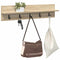 vidaXL Wall-Mounted Coat Rack with Shelf Sonoma oak 80 x 10.5 x 18 cm