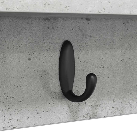 vidaXL Wall-Mounted Coat Rack Concrete grey 80 x 10.5 x 18 cm