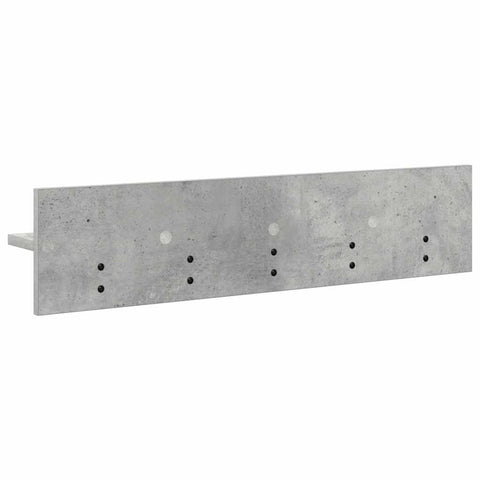 vidaXL Wall-Mounted Coat Rack Concrete grey 80 x 10.5 x 18 cm