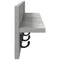 vidaXL Wall-Mounted Coat Rack Concrete grey 80 x 10.5 x 18 cm