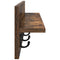 vidaXL Wall-Mounted Coat Rack with Shelf Smoked oak 80 x 10.5 x 18 cm