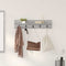 vidaXL Wall-Mounted Coat Rack with Shelf Grey sonoma 80 x 10.5 x 18 cm