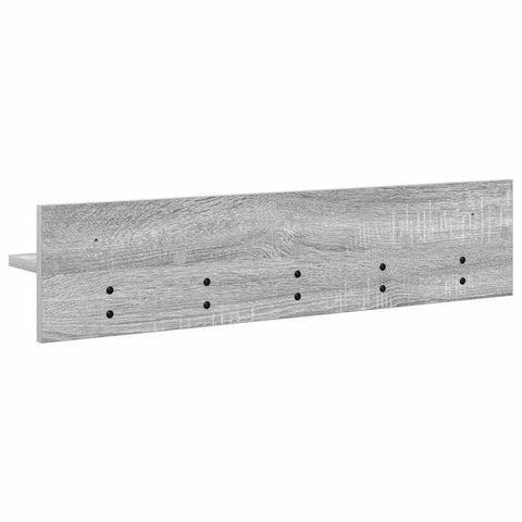 vidaXL Wall-Mounted Coat Rack with Shelf Grey sonoma 80 x 10.5 x 18 cm