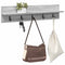 vidaXL Wall-Mounted Coat Rack with Shelf Grey sonoma 80 x 10.5 x 18 cm
