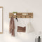 vidaXL Wall-Mounted Coat Rack with Shelf Artisan oak 80 x 10.5 x 18 cm