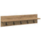 vidaXL Wall-Mounted Coat Rack with Shelf Artisan oak 80 x 10.5 x 18 cm