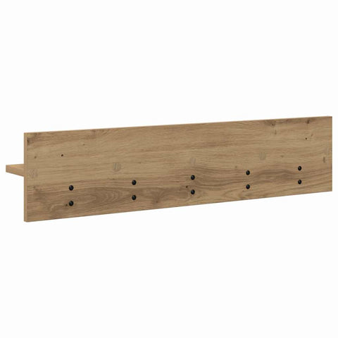 vidaXL Wall-Mounted Coat Rack with Shelf Artisan oak 80 x 10.5 x 18 cm
