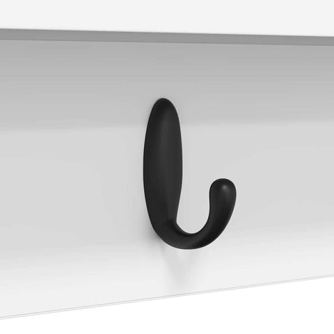 vidaXL Wall-Mounted Coat Rack White 100 x 10.5 x 18 cm Engineered wood